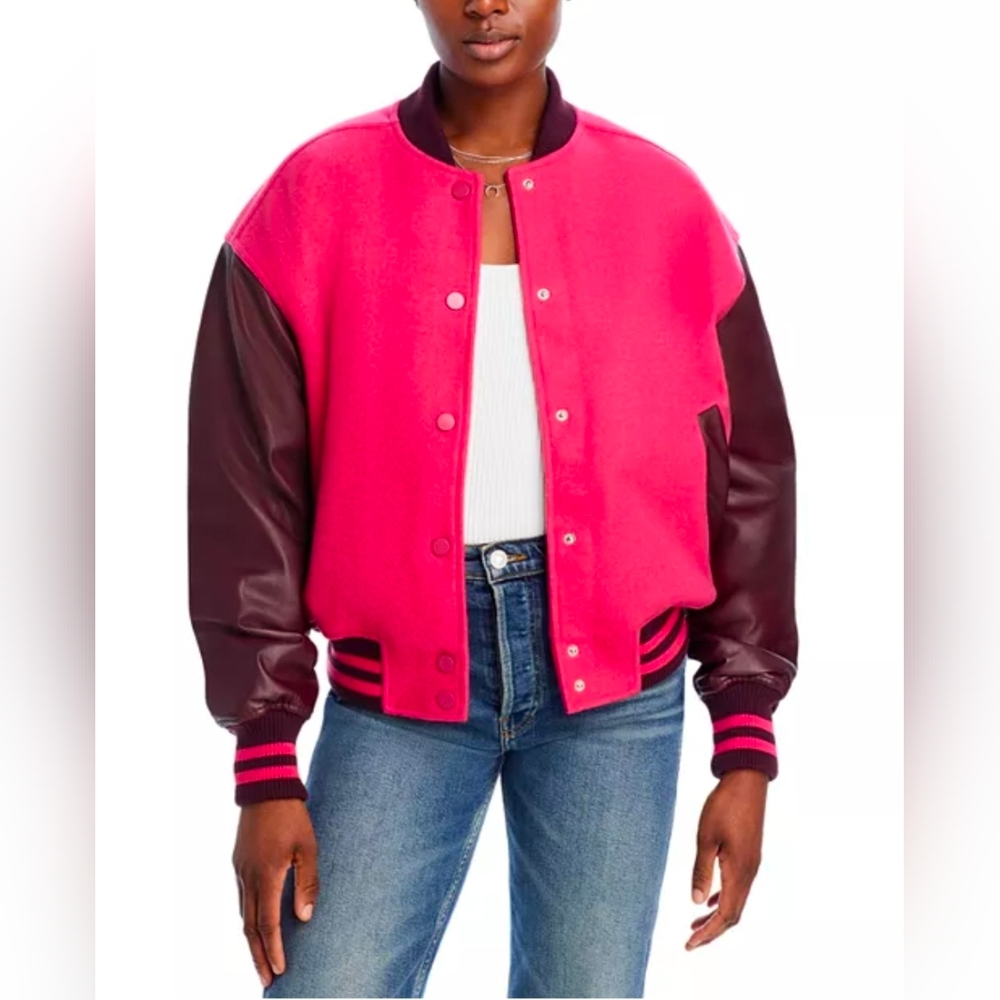 Good American Varsity Bomber Jacket